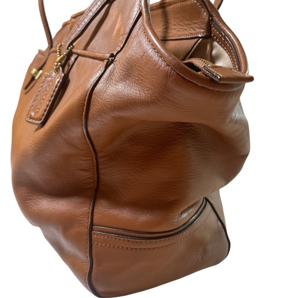 Coach Brown Leather Tote Bag - Picture 5 of 15